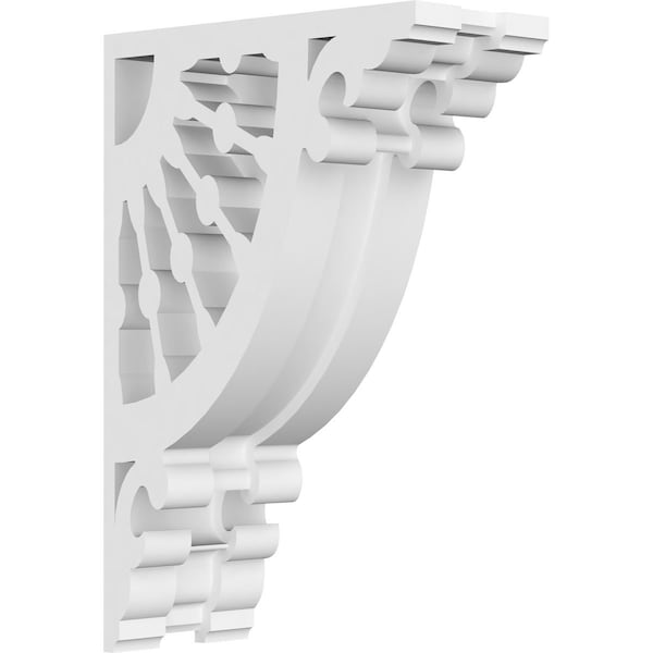 Ekena Millwork Wagon Wheel Architectural Grade PVC Corbel, 1 7/8"W X 4"D X 6"H - CORP01X04X06WW