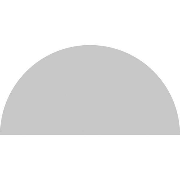 Ekena Millwork Half Round Sunburst Architectural Grade PVC Pediment, 70"W x 35"H x 2"P - PEDPS070X350HRO01