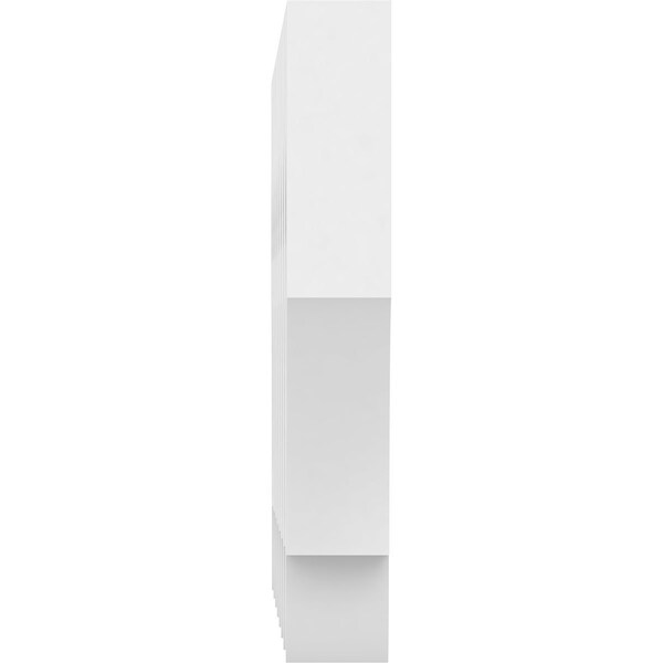 Ekena Millwork Davenport Architectural Grade PVC Running Trim, 4"H x 5/8"P x 48"L - RUNP04X0625X48DVN