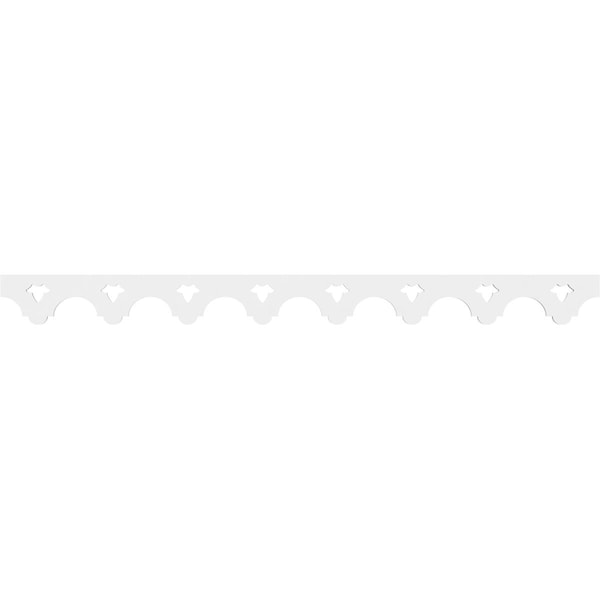 Ekena Millwork Davenport Architectural Grade PVC Running Trim, 4"H x 5/8"P x 48"L - RUNP04X0625X48DVN