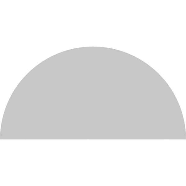 Ekena Millwork Half Round 3 Spoke Architectural Grade PVC Pediment, 58"W x 29"H x 2"P - PEDPS058X290HRO03