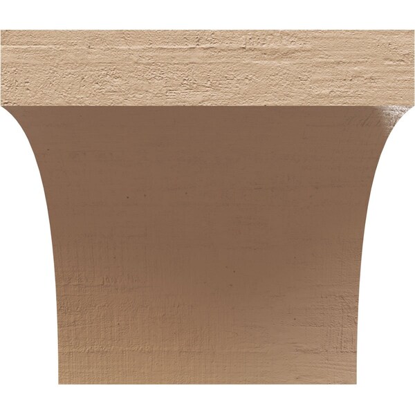 Ekena Millwork 5"W x 5"D x 5"H Wide Stockport Rough Cedar Woodgrain TimberThane Corbel, Primed Tan - CORUR05X05X05STORCPR