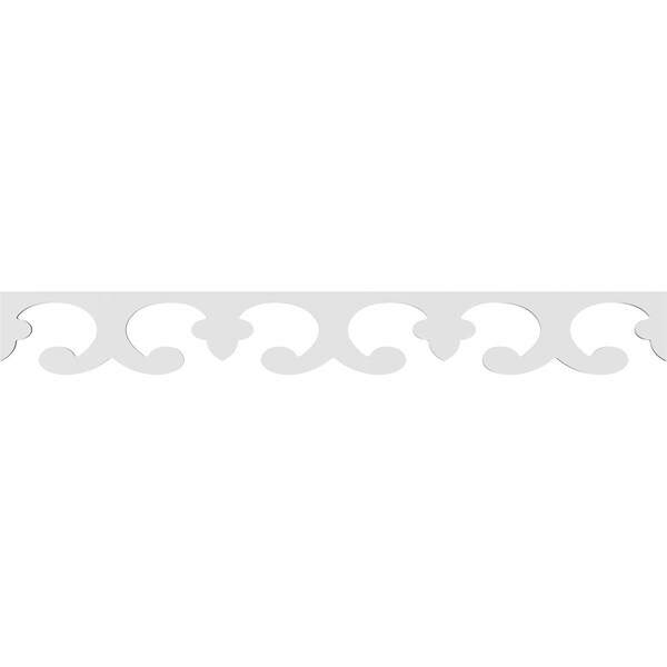 Ekena Millwork Porcelina Architectural Grade PVC Running Trim, 6"H x 5/8"P x 48"L - RUNP06X0625X48POR