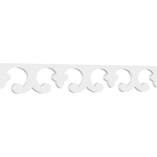 Ekena Millwork Porcelina Architectural Grade PVC Running Trim, 6"H x 5/8"P x 48"L - RUNP06X0625X48POR