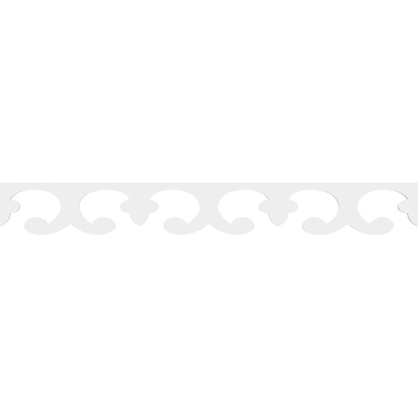 Ekena Millwork Porcelina Architectural Grade PVC Running Trim, 6"H x 5/8"P x 48"L - RUNP06X0625X48POR