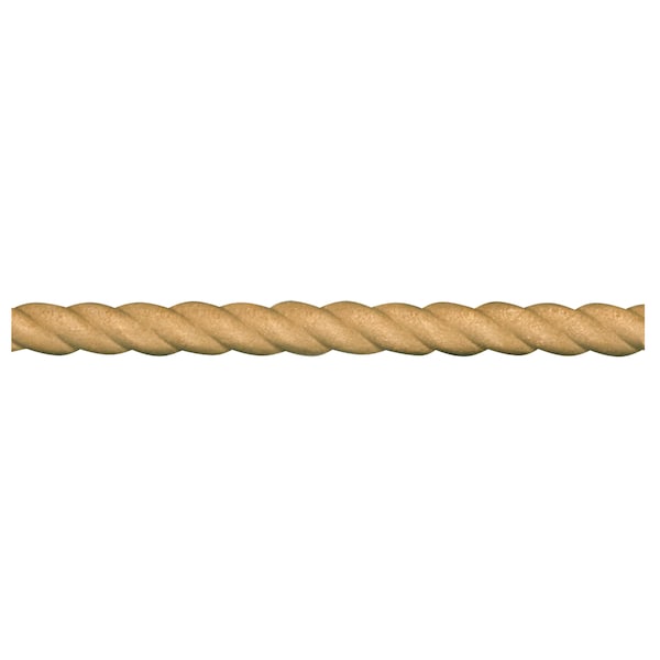 Osborne Wood Products 3/8 x 1/8 x 96 3/8" Half Round Rope in Beech - 891420BCH