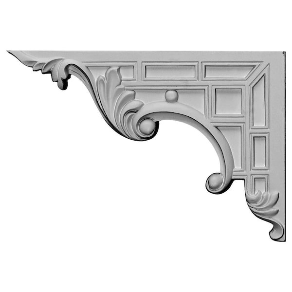 Ekena Millwork 9"W x 6 1/4"H x 5/8"D Nestor Stair Bracket, Left - SB09X07NS-L