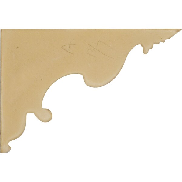 Ekena Millwork 9"W x 6 1/4"H x 5/8"D Nestor Stair Bracket, Left - SB09X07NS-L