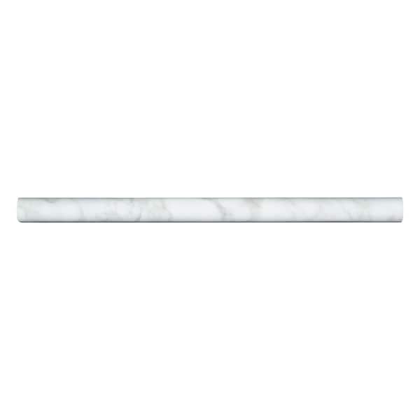 Msi Marble, White-Cool, 13 L, 3.15 H, 4.53 W, Honed - ZOR-MD-TR-0150
