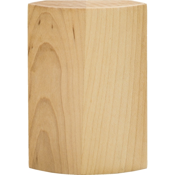 Hardware Resources Rubberwood, 4" H, 2-11/16" W, Unfinished - TB3-POP