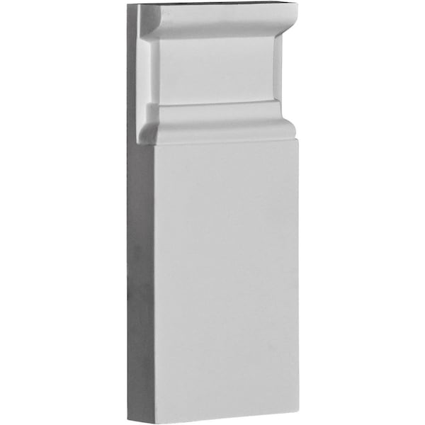 Ekena Millwork Plinth Block, Polyurethane, 9-1/8 in H, 3-3/4 in W - PB03X09X01AR