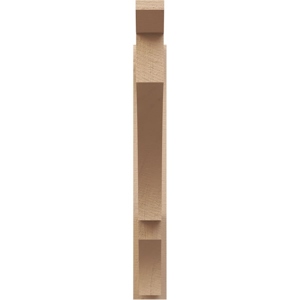 Ekena Millwork 5 1/2-in W x 38-in D x 42-in H Balboa Slat Rough Cedar Woodgrain TimberThane Outlooker, Primed Tan - OUTUR055X38X42BOA24RCPR