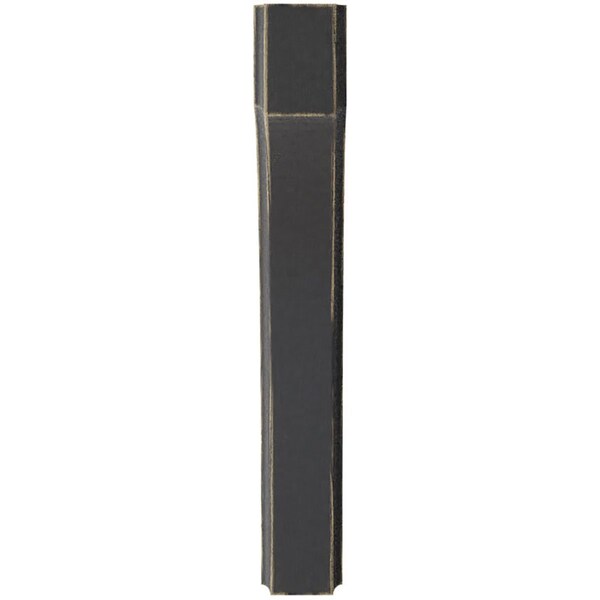 Ekena Millwork 1 3/4"W x 8"D x 12"H Clarksville Wood Vintage Decor Bracket, Black - BKTWD02X08X12CVBL
