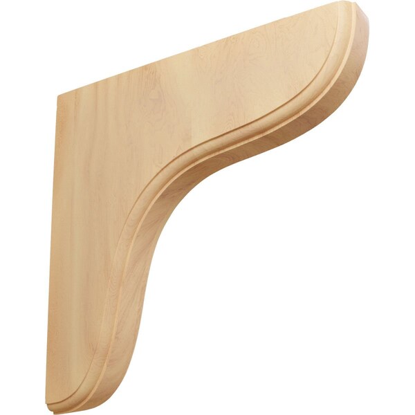 Ekena Millwork 1 3/4"W x 10 1/2"D x 10 1/2"H Eaton Wood Bracket, Red Oak - BKTW02X11X11EARO