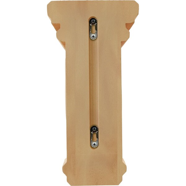 Ekena Millwork 7"W x 7 3/4"D x 14"H Jumbo Woodruff Wood Corbel, Red Oak - CORW07X07X14WFRO
