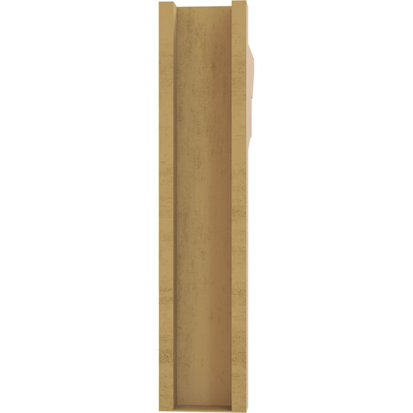 Ekena Millwork 6-in W x 28-in D x 28-in H Balboa Slat Rough Cedar Woodgrain TimberThane Outlooker, Primed Tan - OUTUR060X28X28BOA24RCPR