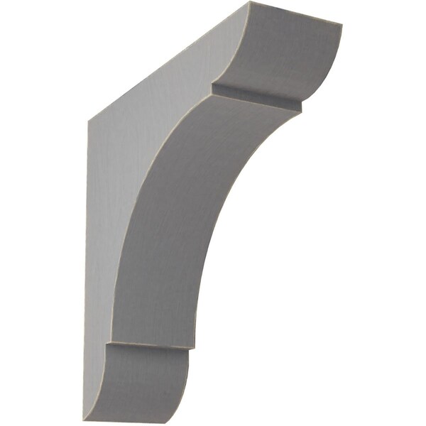 Ekena Millwork 1 3/4"W x 6"D x 6"H Small Olympic Wood Vintage Decor Bracket, Pebble Grey - BKTWD01X06X06OLPG