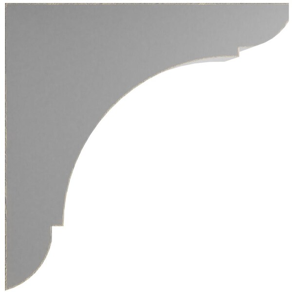Ekena Millwork 1 3/4"W x 6"D x 6"H Small Olympic Wood Vintage Decor Bracket, Pebble Grey - BKTWD01X06X06OLPG