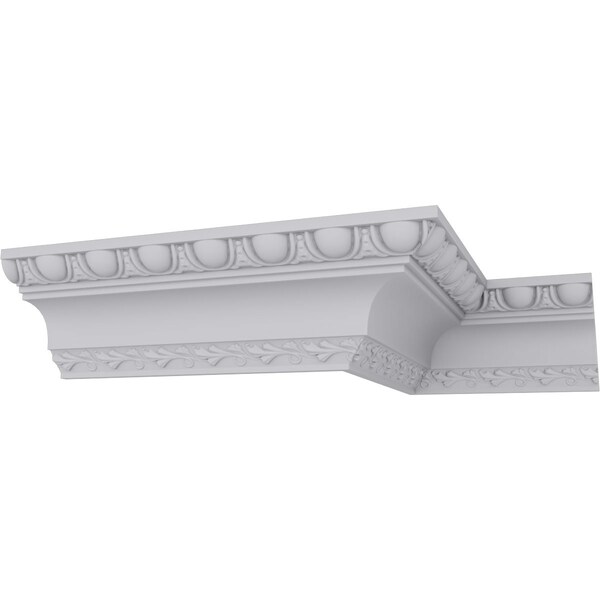 Ekena Millwork 3 1/4"H x 3 1/4"P x 4 5/8"F x 94 1/2"L, (1 5/8" Repeat), Egg & Dart Crown Moulding - MLD03X04X05EG