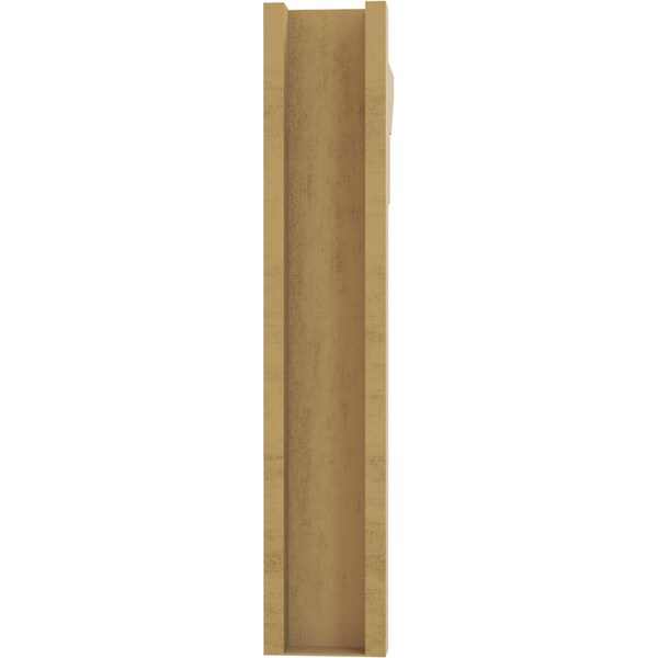 Ekena Millwork 6-in W x 24-in D x 32-in H Balboa Slat Rough Cedar Woodgrain TimberThane Outlooker, Primed Tan - OUTUR060X24X32BOA24RCPR