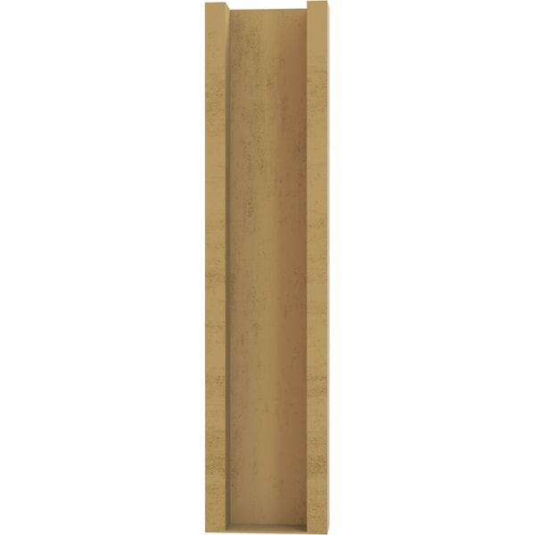 Ekena Millwork 6-in W x 18-in D x 26-in H Funston Block Rough Cedar Woodgrain TimberThane Outlooker, Primed Tan - OUTUR060X18X26FST44RCPR