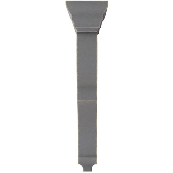 Ekena Millwork 3 1/2"W x 7 1/2"D x 14"H Extra Large Rojas Wood Vintage Decor Corbel, Pebble Grey - CORWD03X07X14RJPG