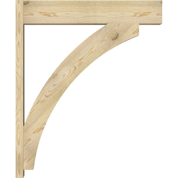 Ekena Millwork Thorton Block Rough Sawn Outlooker, Douglas Fir, 8"W x 38"D x 46"H - OUT08X38X46THR05RDF