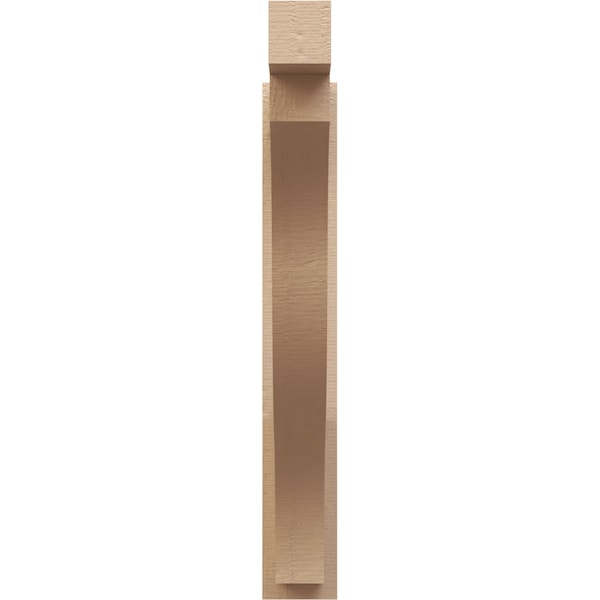 Ekena Millwork 5 1/2-in W x 30-in D x 38-in H Funston Block Rough Cedar Woodgrain TimberThane Outlooker, Primed Tan - OUTUR055X30X38FST44RCPR
