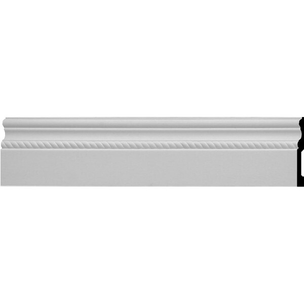 Ekena Millwork Baseboard Molding, 12 in L, 6 in H, Factory Primed - SAMPLE-BBD06X01OS