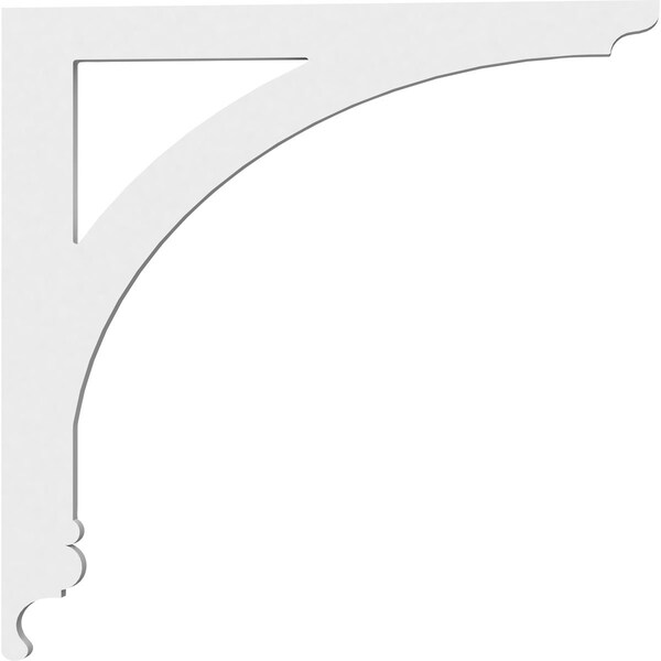 Ekena Millwork Legacy Architectural Grade PVC Bracket, 5/8"W X 14"D X 14"H - BKTP01X14X14LE