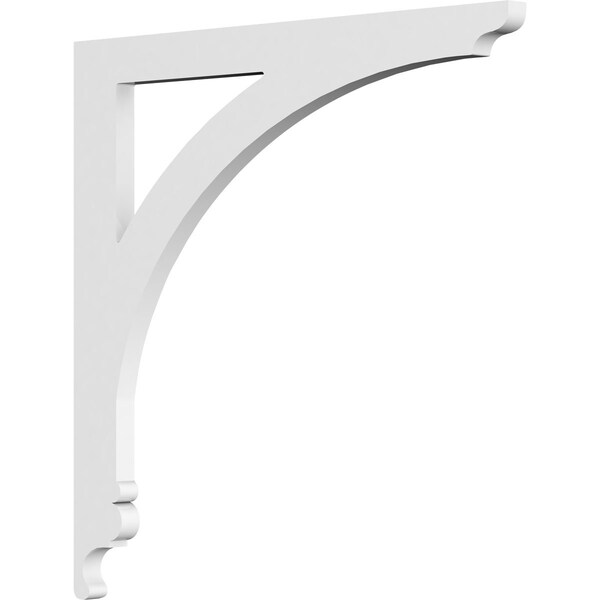 Ekena Millwork Legacy Architectural Grade PVC Bracket, 5/8"W X 14"D X 14"H - BKTP01X14X14LE