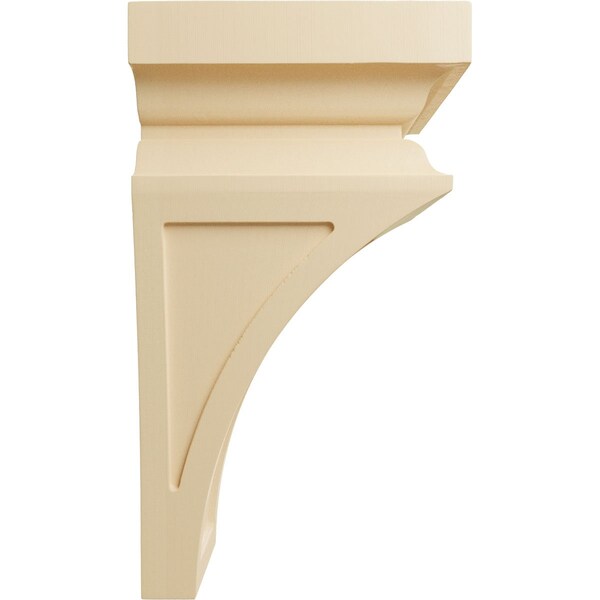 Ekena Millwork 7"W x 7 3/4"D x 14"H Jumbo Nevio Wood Corbel, Maple - CORW07X07X14NEMA