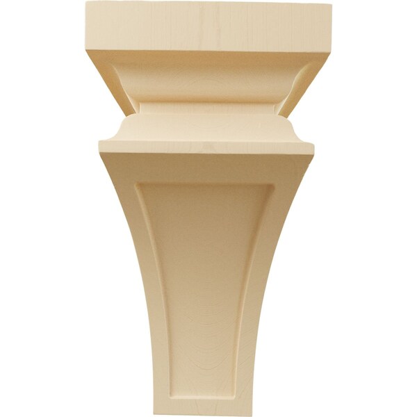 Ekena Millwork 7"W x 7 3/4"D x 14"H Jumbo Nevio Wood Corbel, Maple - CORW07X07X14NEMA