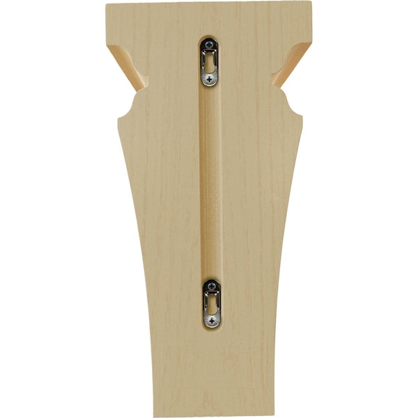 Ekena Millwork 7"W x 7 3/4"D x 14"H Jumbo Nevio Wood Corbel, Maple - CORW07X07X14NEMA