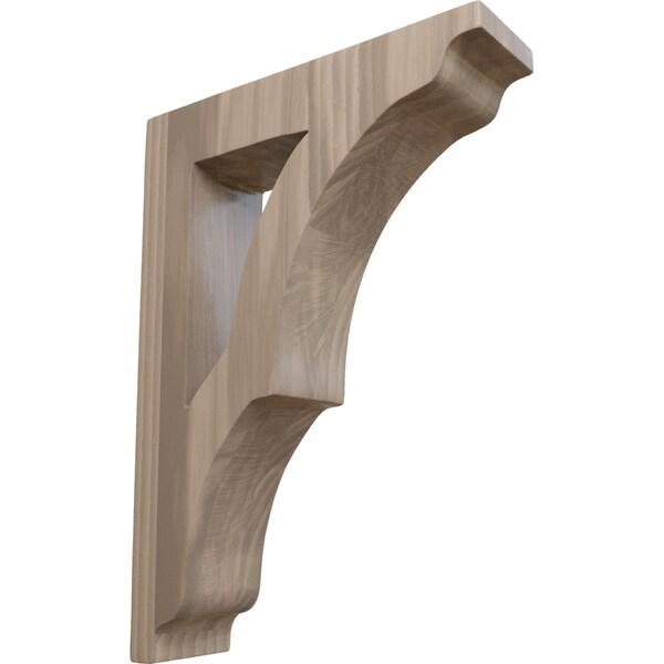 Ekena Millwork 1 3/4"W x 6 1/2"D x 9"H Small Avila Wood Bracket, Walnut - BKTW01X06X09AVWA