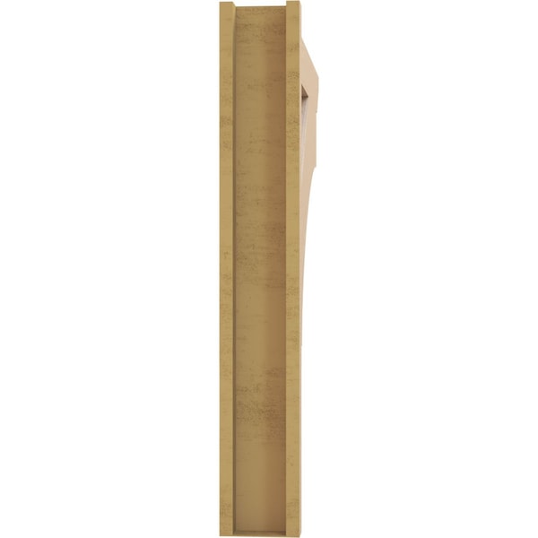 Ekena Millwork 6-in W x 40-in D x 40-in H Balboa Slat Rough Cedar Woodgrain TimberThane Outlooker, Primed Tan - OUTUR060X40X40BOA24RCPR
