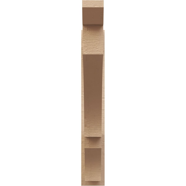 Ekena Millwork 6-in W x 40-in D x 40-in H Balboa Slat Rough Cedar Woodgrain TimberThane Outlooker, Primed Tan - OUTUR060X40X40BOA24RCPR
