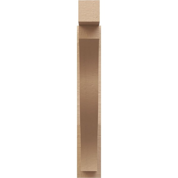 Ekena Millwork 6-in W x 32-in D x 38-in H Funston Block Rough Cedar Woodgrain TimberThane Outlooker, Primed Tan - OUTUR060X32X38FST44RCPR