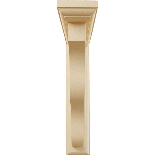 Ekena Millwork 2 1/4"W x 9"D x 11"H Hamilton Traditional Bracket, Maple - BKT02X09X11HAMA