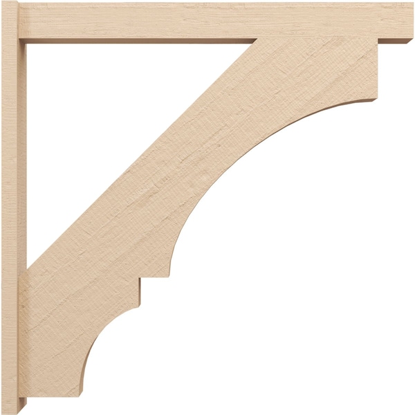 Ekena Millwork 5 1/2-in W x 40-in D x 40-in H Balboa Block Rough Cedar Woodgrain TimberThane Outlooker, Primed Tan - OUTUR055X40X40BOA44RCPR