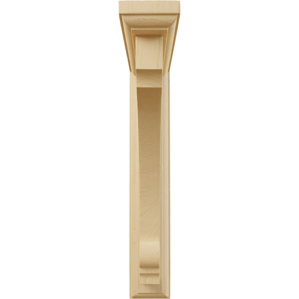 Ekena Millwork 2 1/2"W x 8"D x 12"H Extra Large Thompson Wood Bracket, Alder - BKTW02X08X12TMAL