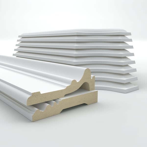 Ekena Millwork 94 1/2"L (Adjustable 36"H to 40"H) Ashford Scalloped Panel Traditional Wainscot Paneling Kit - WPKUSC061P036