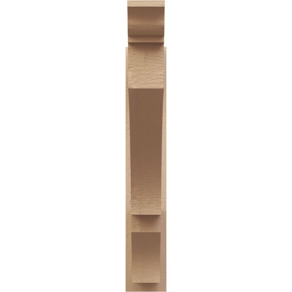 Ekena Millwork 6-in W x 36-in D x 36-in H Balboa Trad Rough Cedar Woodgrain TimberThane Outlooker, Primed Tan - OUTUR060X36X36BOA04RCPR