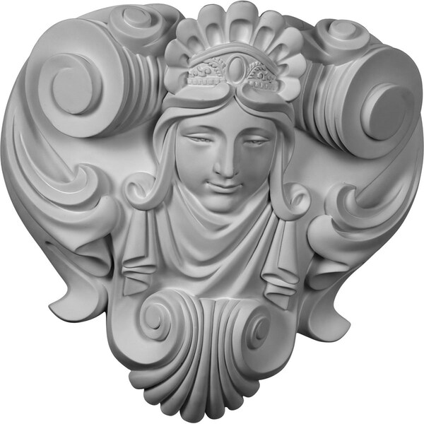 Ekena Millwork 16 1/8"W x 16 7/8"H x 8 1/2"P Hestia Onlay - ONL16X17X08HE