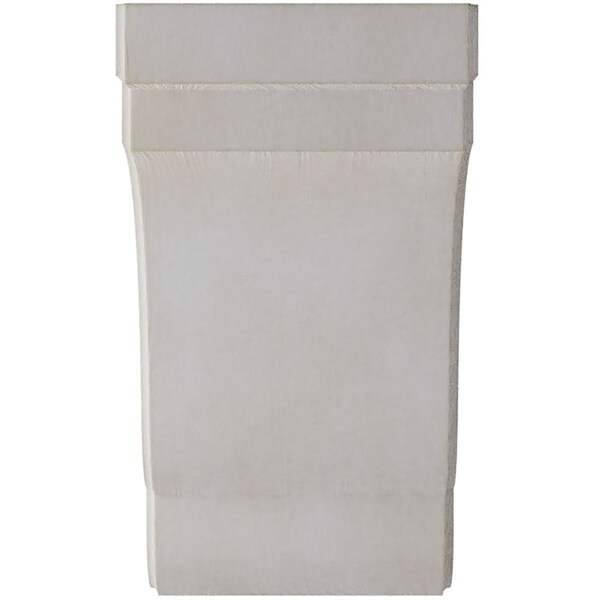Ekena Millwork 5 1/4"W x 7 1/4"D x 9 1/2"H Bedford Wood Vintage Decor Bracket, Chalk Dust White - BKTWD05X07X10BEWH
