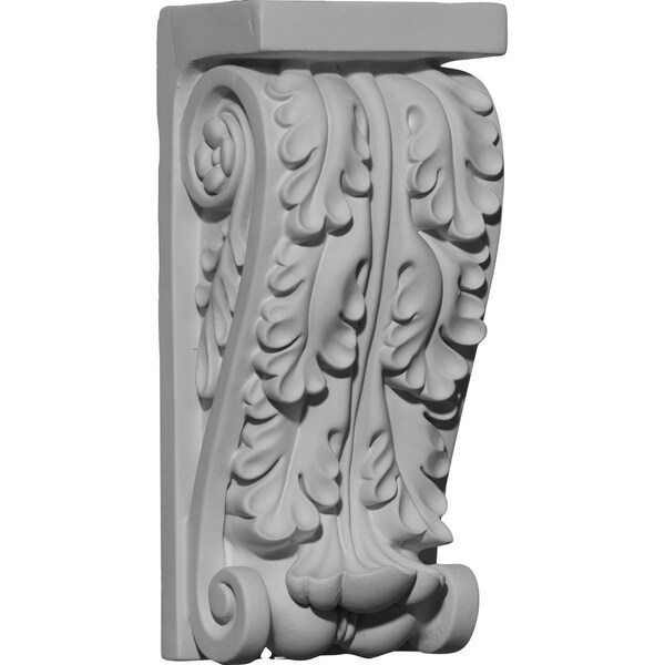 Ekena Millwork 3 3/8"W x 2 1/2"D x 7 3/4"H Oxford Oak Leaf Corbel - COR03X02X07OX