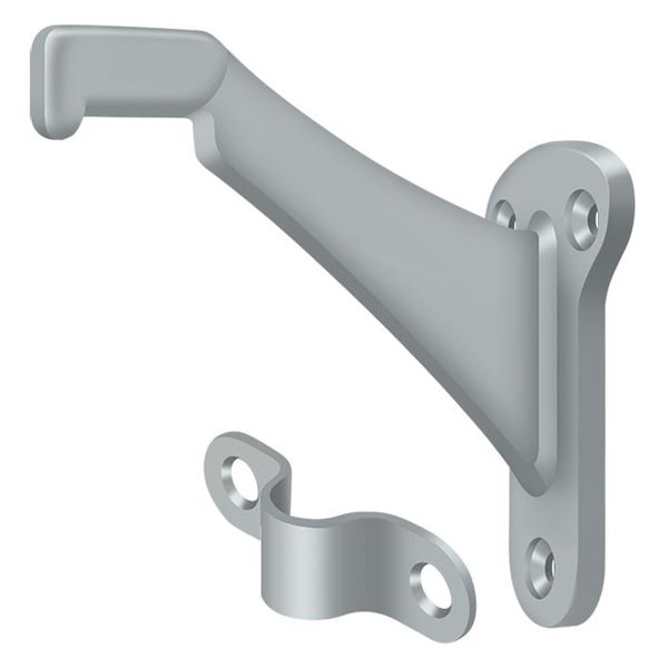 Deltana Hand Rail Brackets, Zinc 3-1/4" Projection Satin Chrome - ZHRBB325U26D