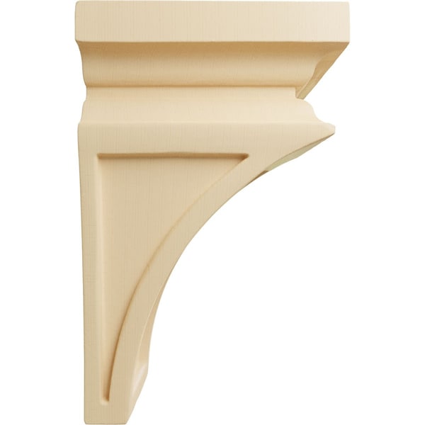 Ekena Millwork 3 1/2"W x 3 3/4"D x 6"H Mini Nevio Wood Corbel, Maple - CORW03X03X06NEMA
