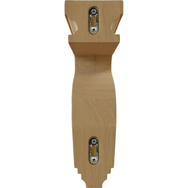 Ekena Millwork 3 1/2"W x 7 1/4"D x 11"H Hollow Back Corbel, Cherry - COR03X07X11HACH