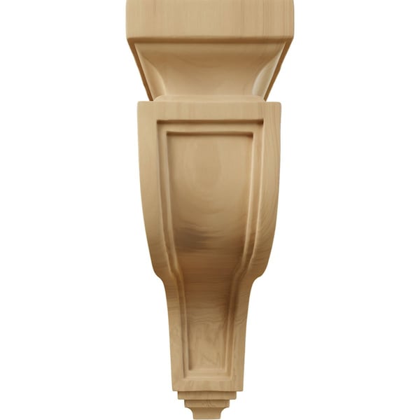 Ekena Millwork 3 1/2"W x 7 1/4"D x 11"H Hollow Back Corbel, Cherry - COR03X07X11HACH